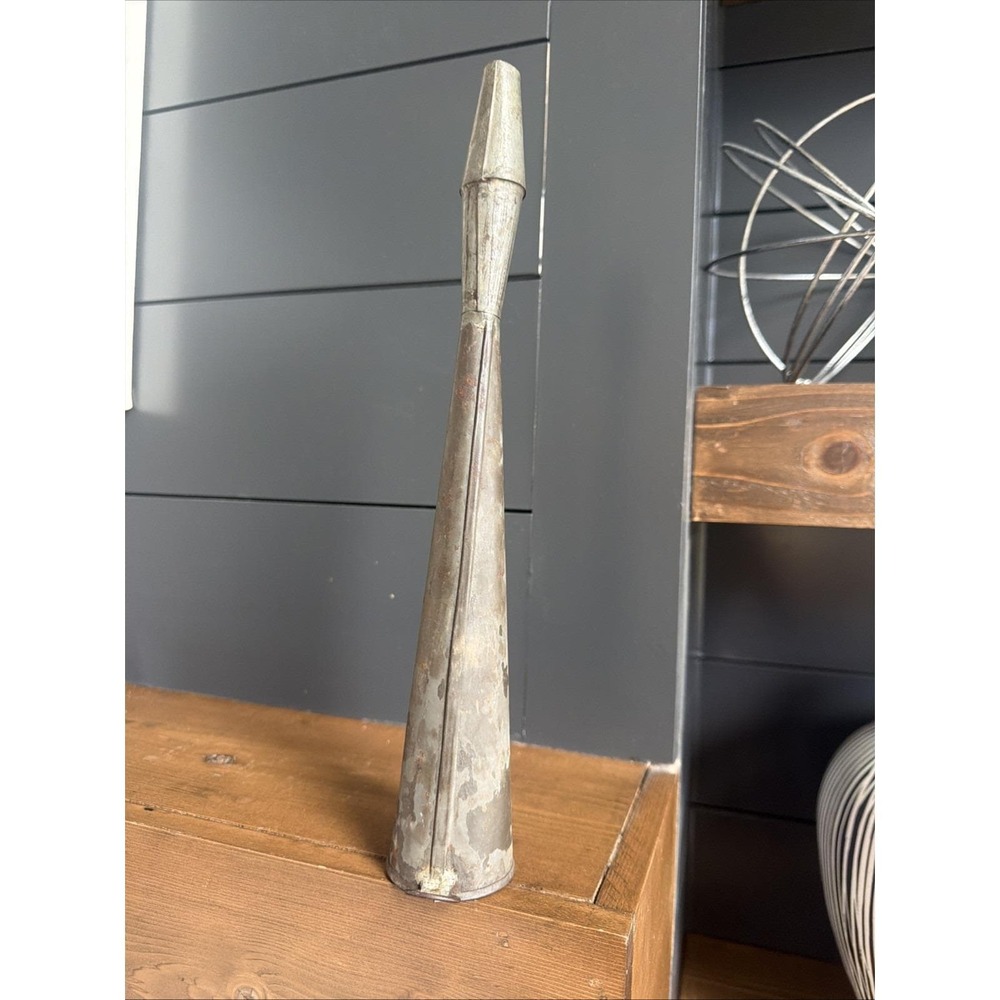 Antique Tin Fish Horn PA Primitive Folk Fishing Signal Horn Lancaster Provenance